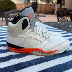 Nike Air Jordan 5 Retro Shattered Backboard Men’s Shoes Sail Orange